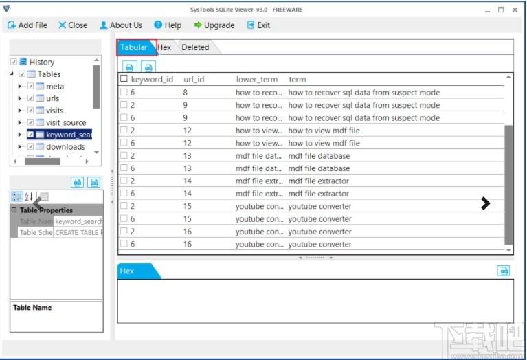 SysTools Sqlite Viewer下载,SQLite文件查看器,数据库类