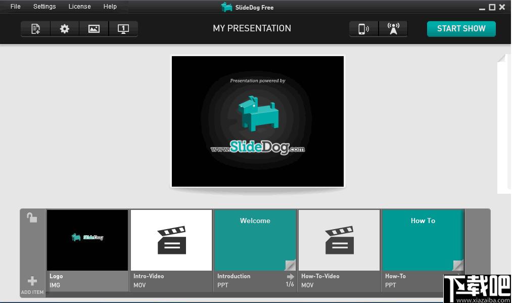 SlideDog下载,文档演示,媒体演示,播放器
