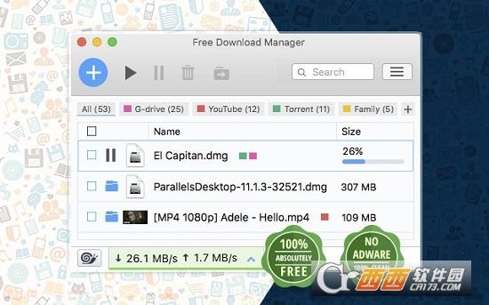 FreeDownloadManager,插件,扩展.